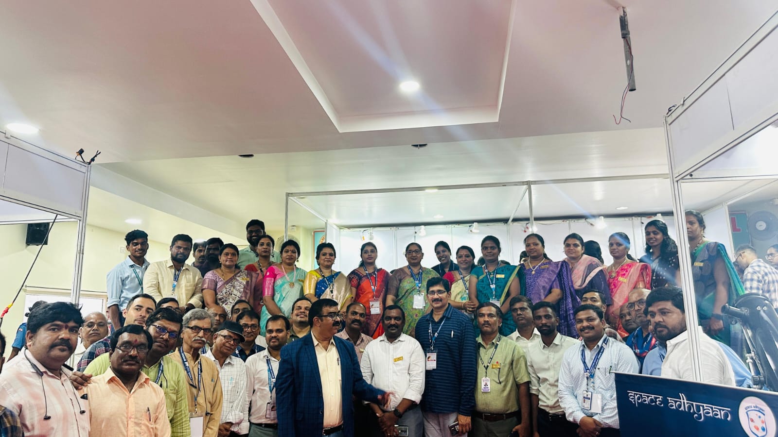 Organisers, partners and participants together at the Bharat Pride science expo