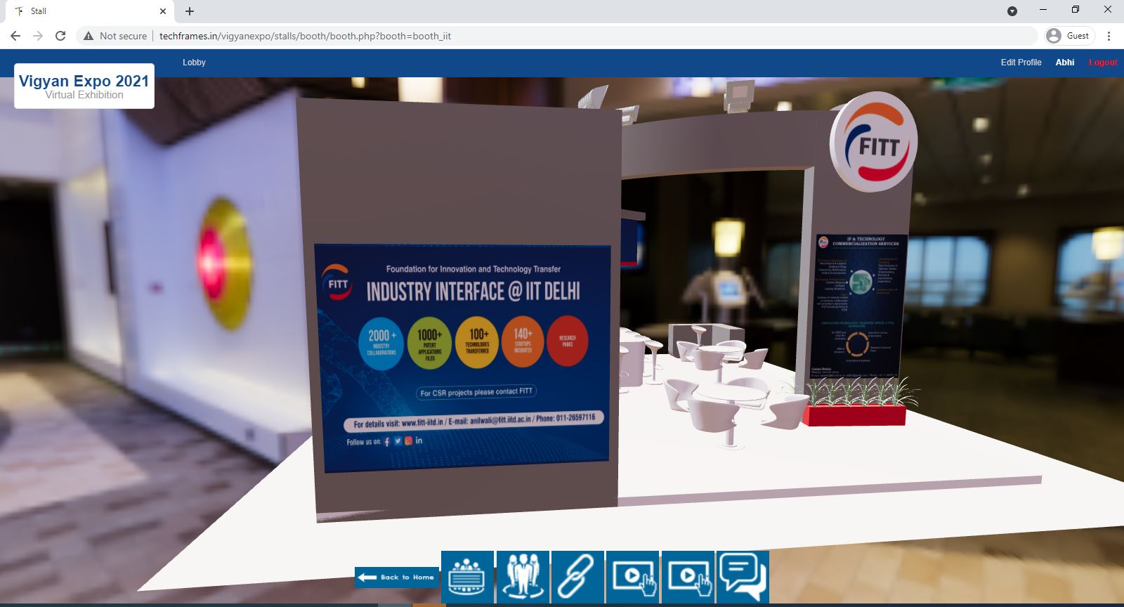 IIT Delhi FITT virtual stall