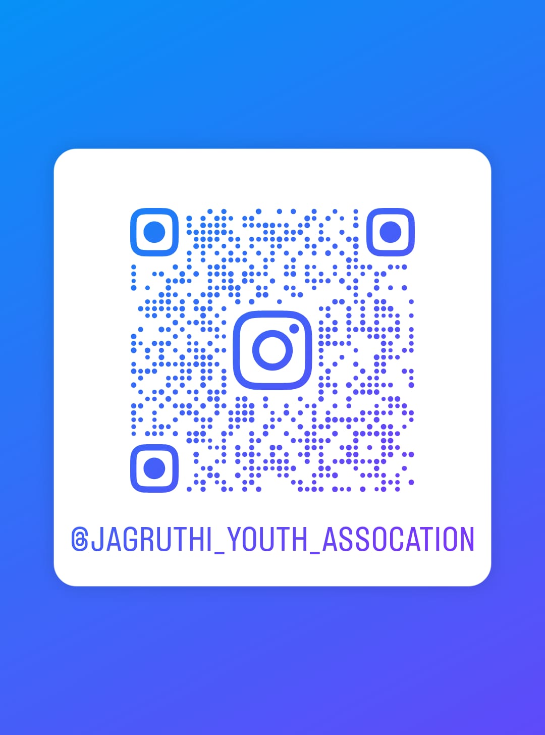 Instagram QR code for Jagruthi Youth Association