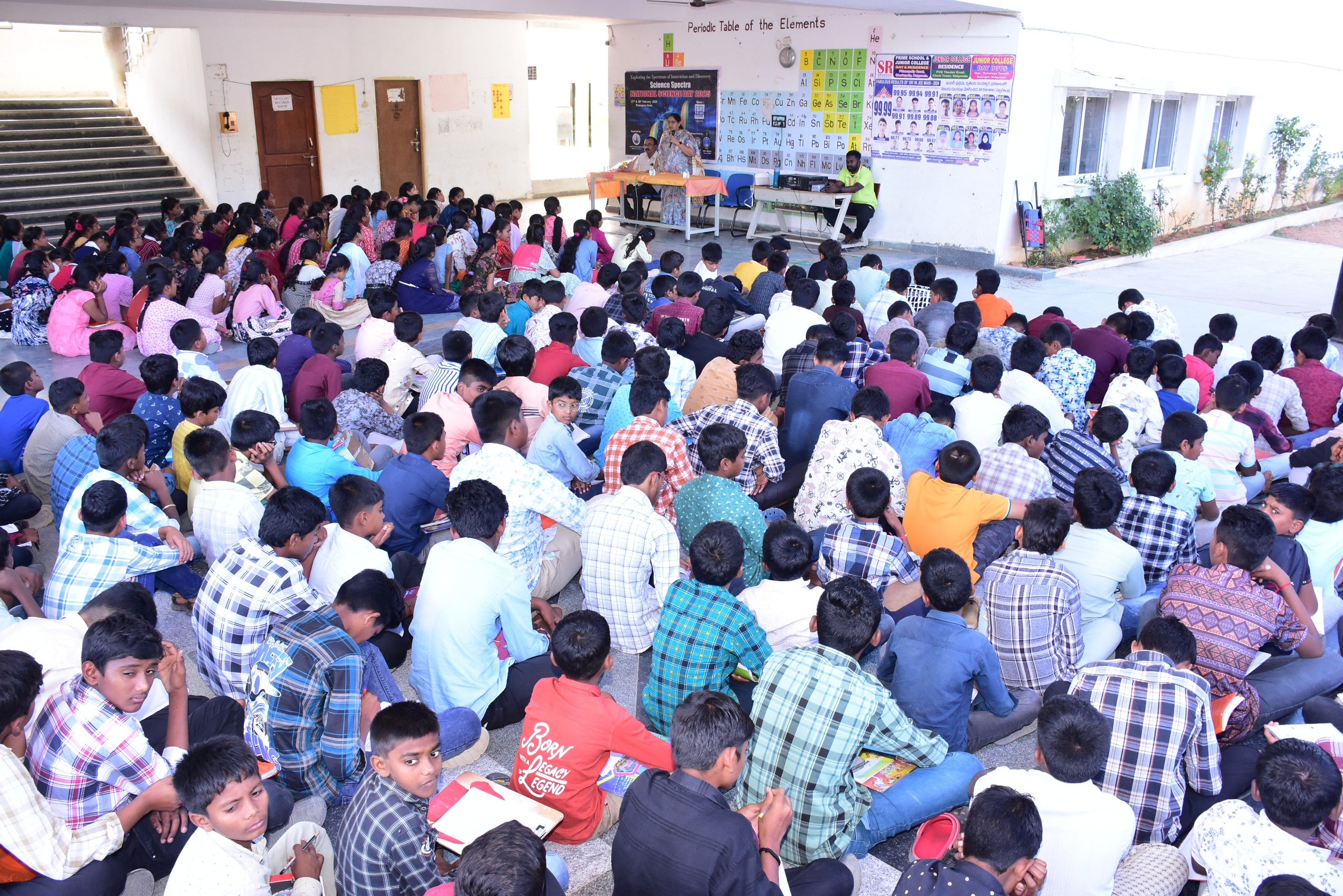 Students at National Science Day 2025